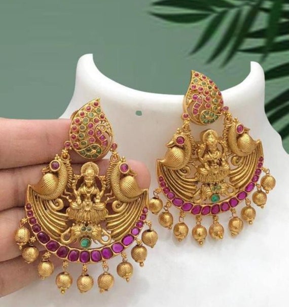 Kempu cheap gold earrings