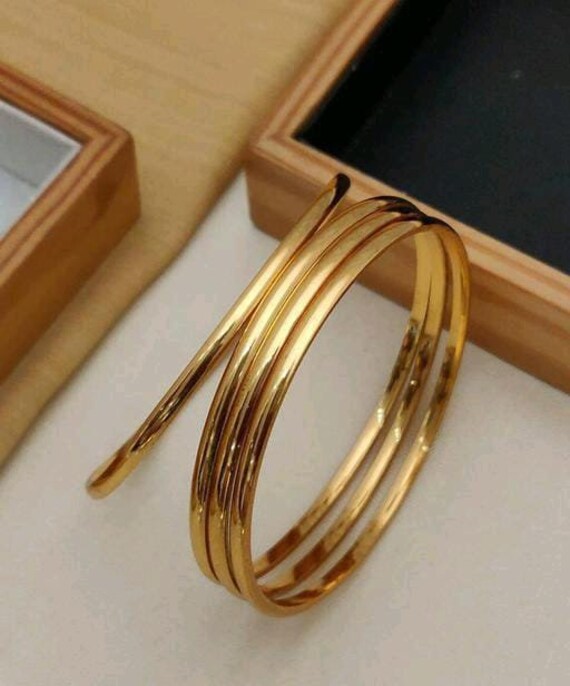 Copper gold on sale plated bangles