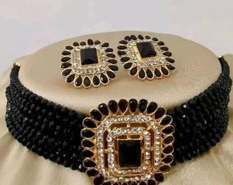 Pearls Set / Kundan Choker Set / Necklace / Choker Necklace for Women/ Kundan Choker Set/ Vintage / Bollywood Jewelry/ Indian Jewelry/ Gifts