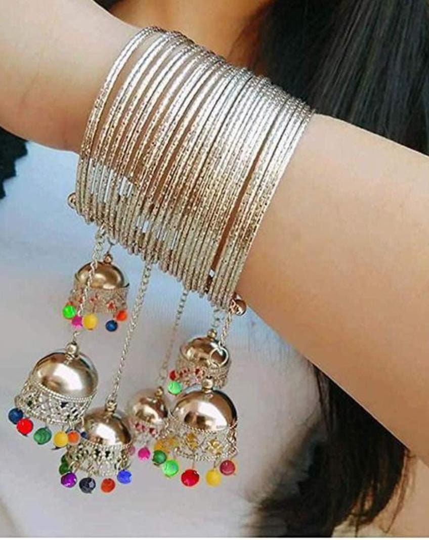 Oxidised jhumka deals bangles