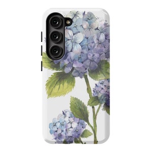 Hydrangea Phone Case  | Samsung Phone Cover | Tough Phone Case | Watercolor Flower Phone Case | Botanical Phone Case | Floral Phone Case