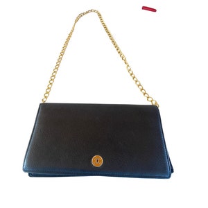 Used Burgundy Chanel Half Moon Wallet on Chain Crossbody Bag