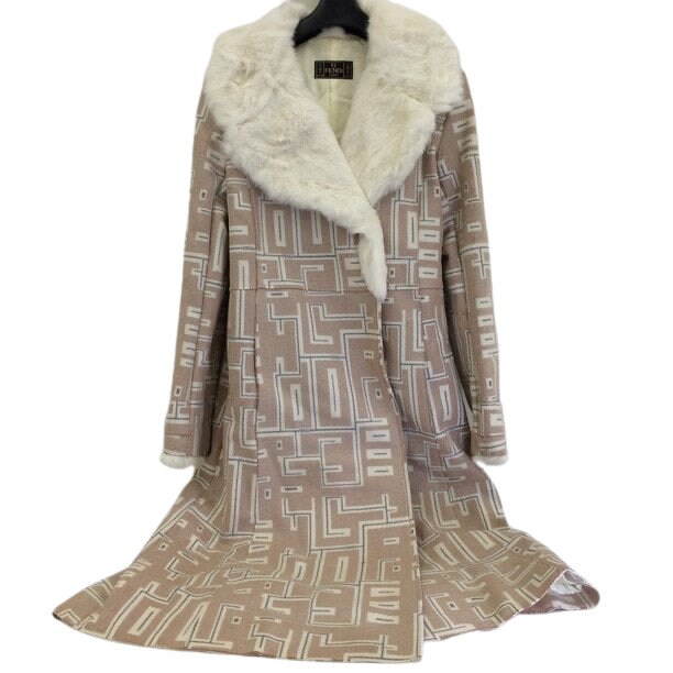 Fendi trench deals coat logo