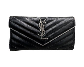 YSL caviar authentic vintage wallet.