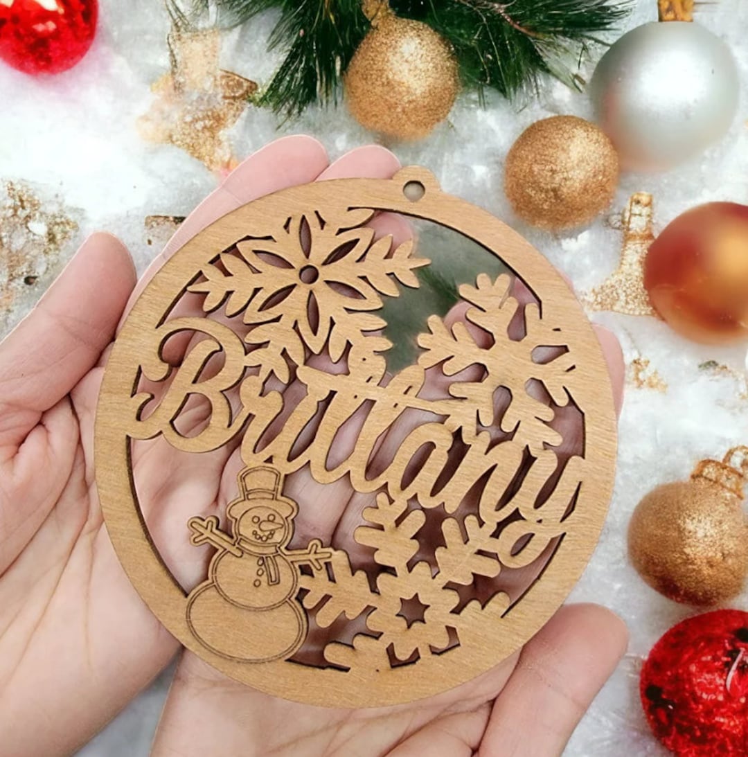 Custom Christmas Tree Ornaments Wood Christmas Decor Etsy