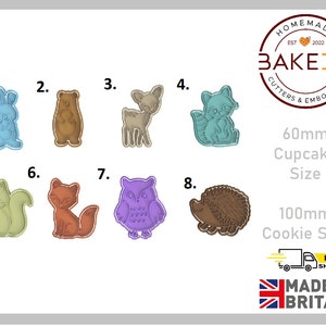 Forest Animal Cookie Cutters