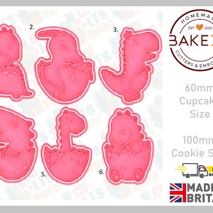 Baby Dinosaur cookie cutters