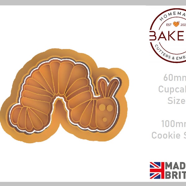 Caterpillar Cookie Cutter + Stamp