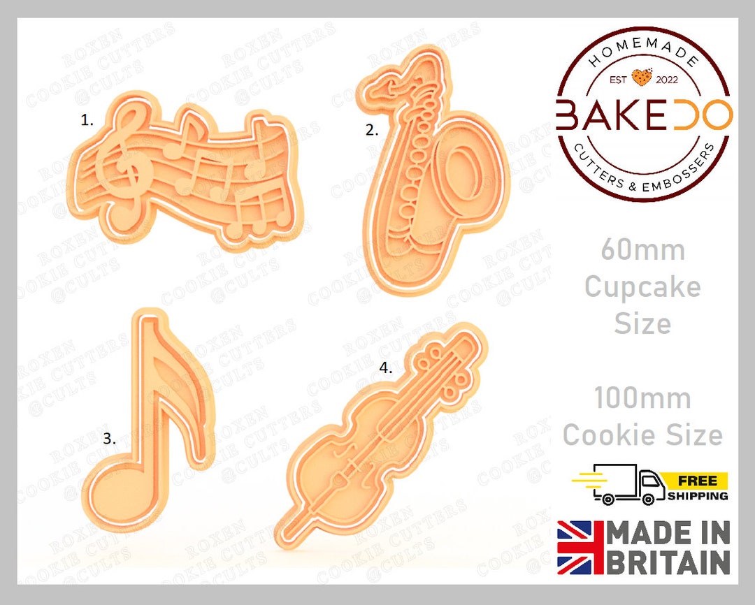 Musical Instruments Cookie Cutters - Etsy