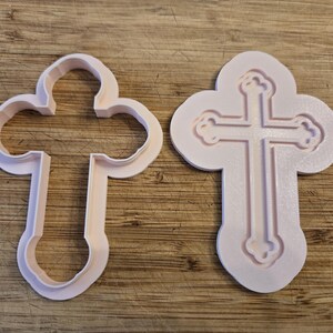 Christian Cross Cookie Cutter - Debosser