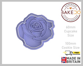 Rose Cookie Cutter + Stamp