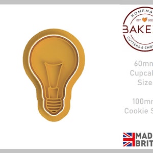 Light Bulb Cookie Cutter + Stamp