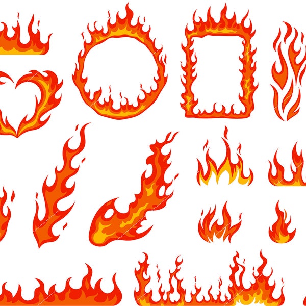 Feuer Flamme SVG, Feuer SVG, DXF, Feuer Flamme,Svg Bundle,Feuer Ball,Cricut,Feuer Flamme,Feuer Clipart,EPS,kommerzielle Nutzung,Sofortiger Download_FCF272