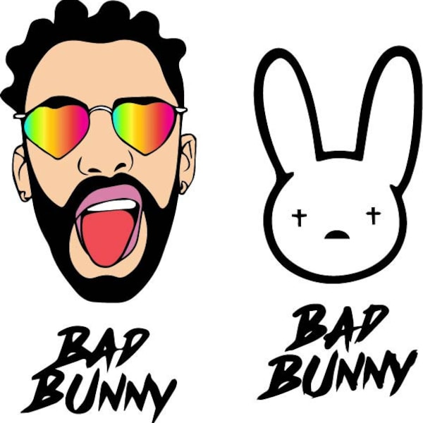 Bad Bunny Jpg, Svg, Png, Eps, Dxf, Un verano sin ti Svg, Sad heart svg, Baby benito, Clipart Sublimation, silhouette