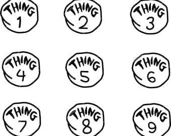 Thing 1 Thing 2 SVG Cut File,Thing Svg File for Cricut,Thing Mom Svg,Thing Dad Svg,With Editable Esign Cut File, Cricut,Png,Silhouette Cameo