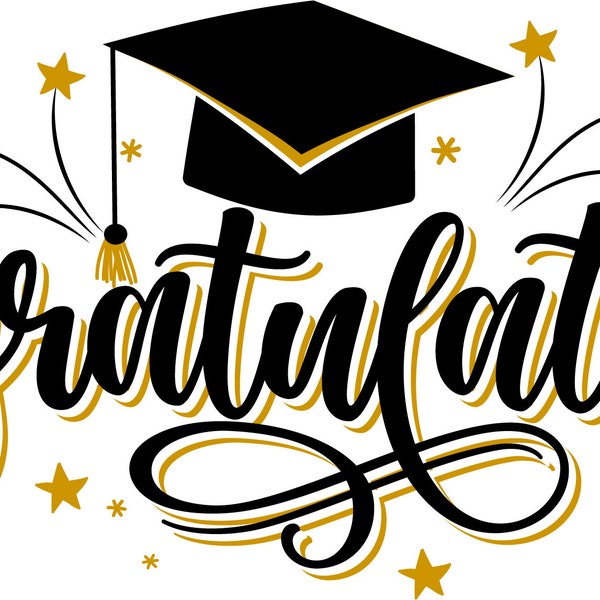 Félicitations Grad SVG, Classe de 2022 SVG, Chemise de graduation SVG, Seniors 2022 Clipart