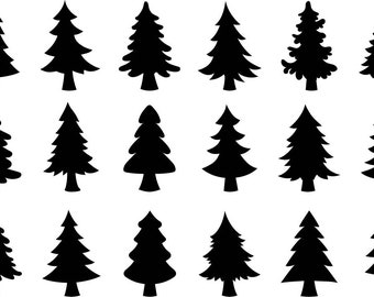 20, Pino SVG, DXF, Albero di Natale, Abete rosso, File di taglio, Fascio di alberi, Natura, Alberi, PNG, Cricut, Silhouette, Uso commerciale, Download istantaneo_CF192