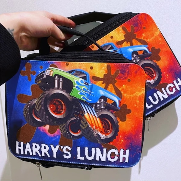 Monster truck Lunch Bags