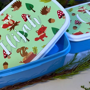 Personalised Woodland Snack boxes