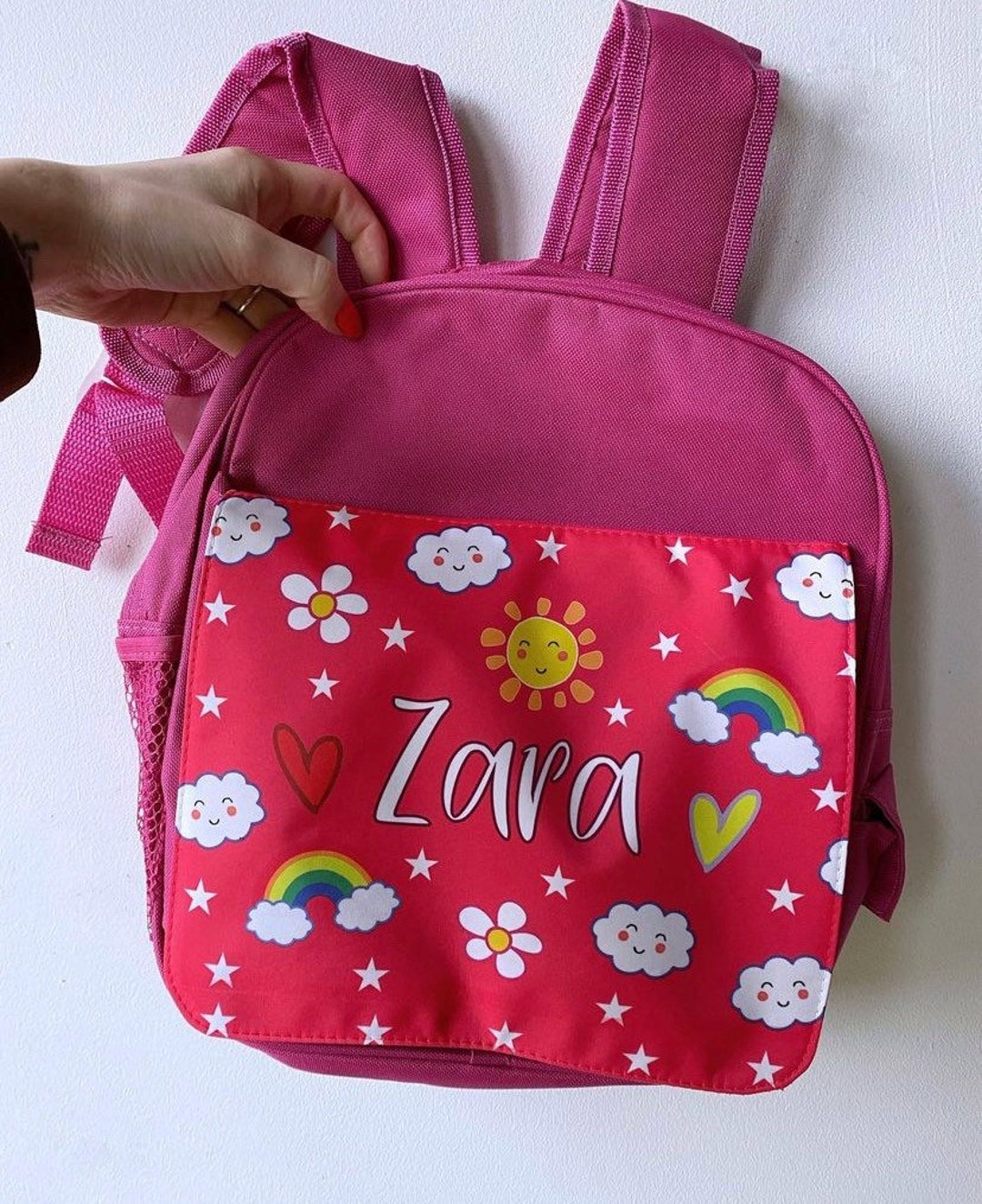 Personalised Girly Backpack Etsy