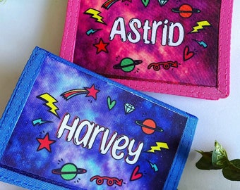 Children's Personalised Galaxy  Wallets