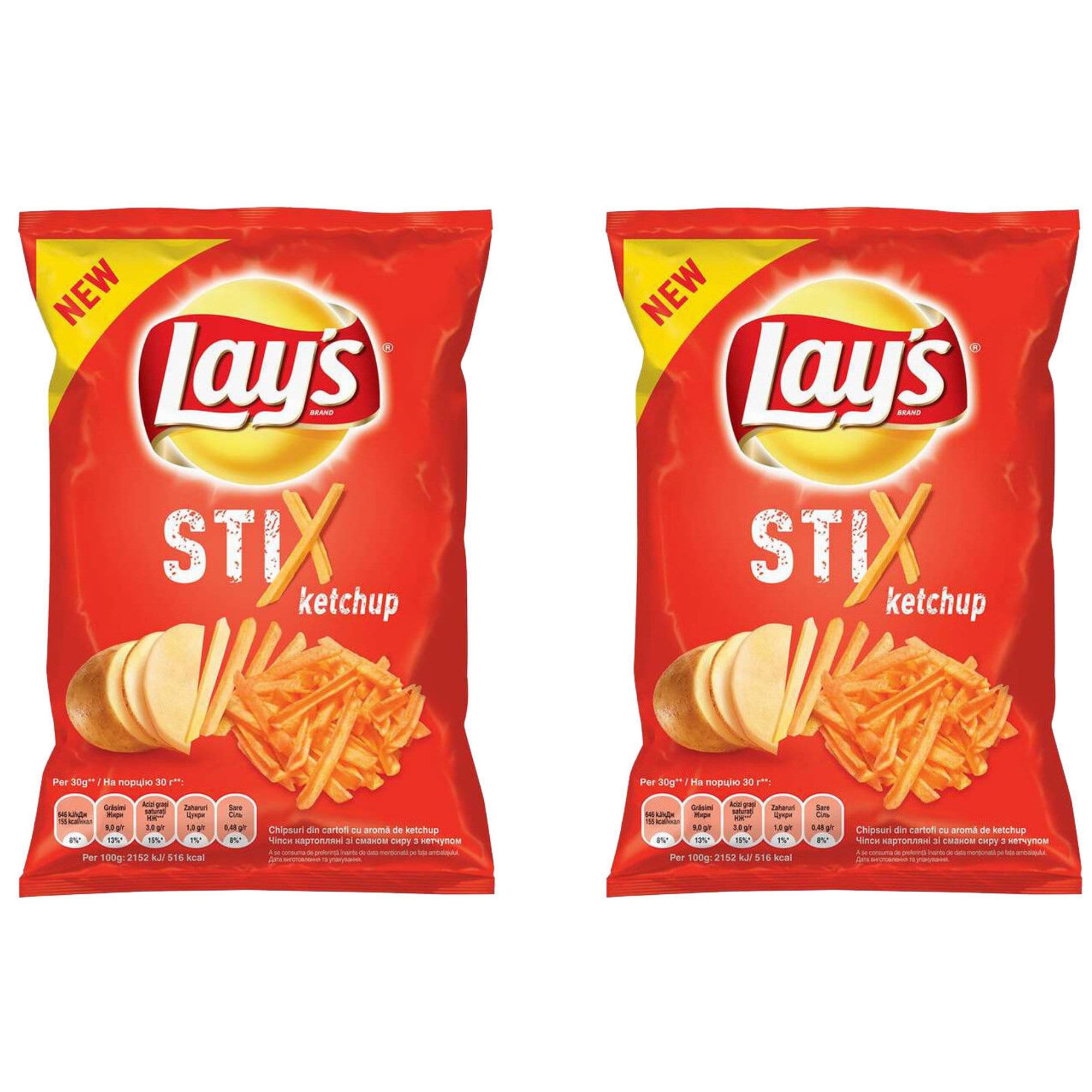2 X LAYS STIX Ketchup Flavor Potato Chips Crisps French Fries - Etsy