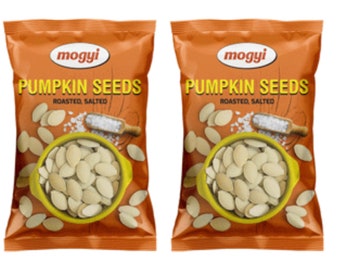 2 x Pumpkin Seeds Roasted and Salted in Shell, 150g 5.3oz