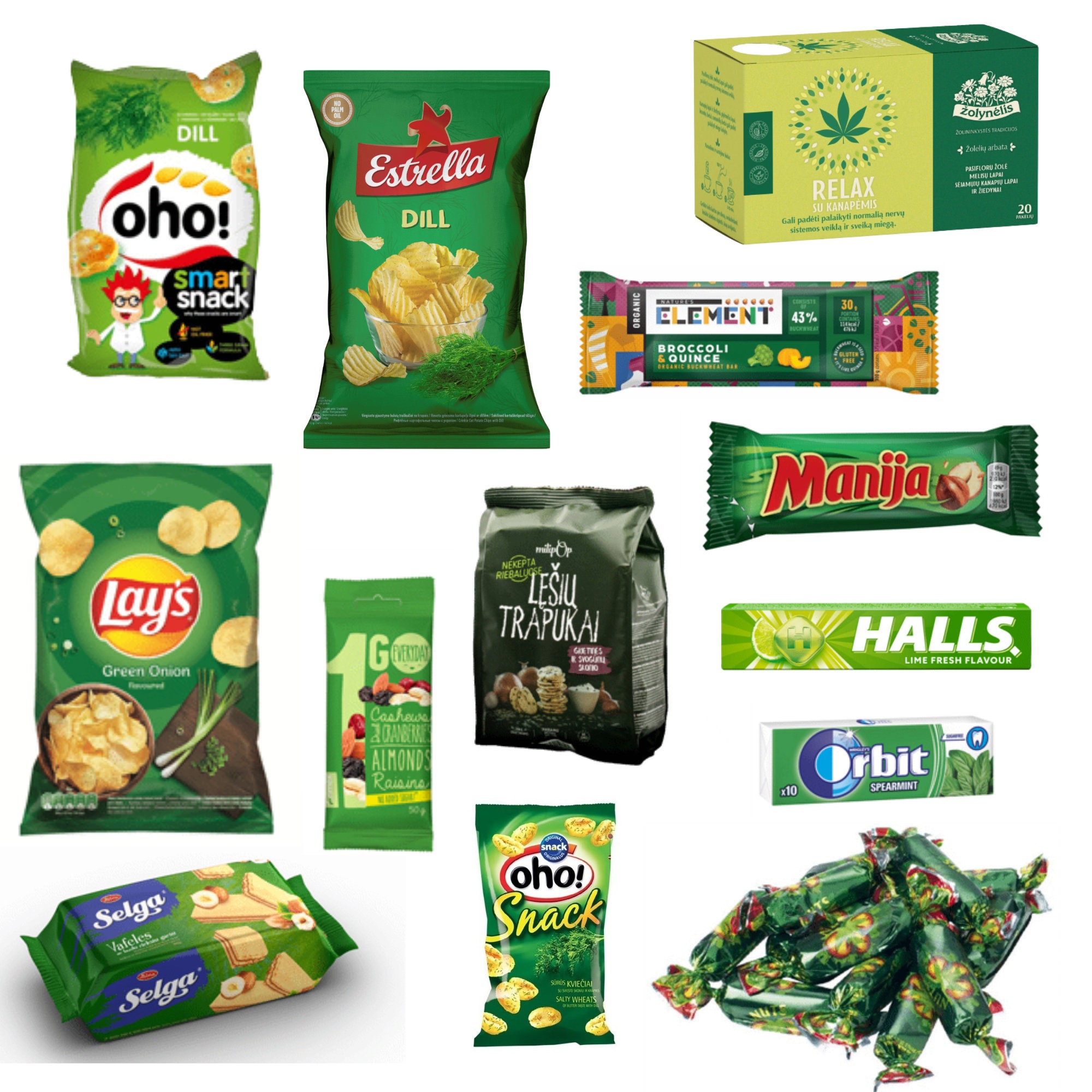Lithuanian Snack Box Green Fullsize Snacks Etsy