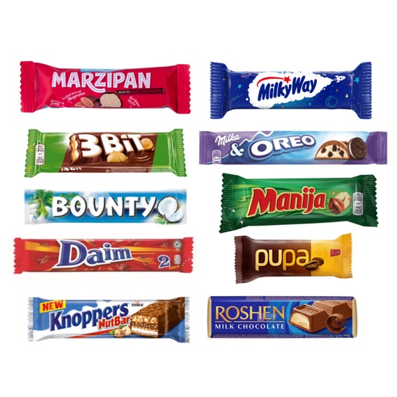 10 Chocolate Bars Bundle Mix European Sweets Variety Candy Treat Party Snacks