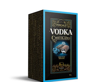 Dulces de Chocolate Negro Rellenos de Vodka, 190g / Caramelo Internacional / Caja de Dulces, Regalos Personalizados, Dulces Veganos, Regalo San Valentín