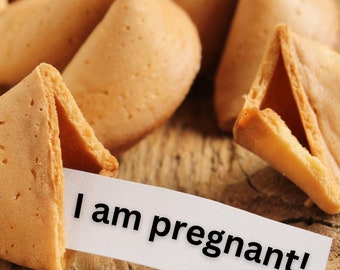 JE SUIS ENCEINTE ! Faire-part de grossesse Fortune Cookie, message personnalisé fortune cookie