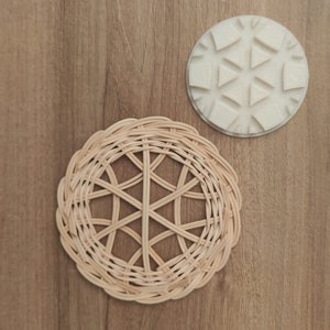 Rattan Design Pattern, Rattan Pattern Guide, Plastic Mold for Basket Weaving - No.5