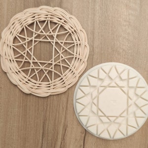 Rattan Design Pattern, Rattan Pattern Guide, Plastic Mold for Basket Weaving - No.4