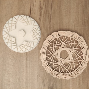 Rattan Design Pattern, Rattan Pattern Guide, Plastic Mold for Basket Weaving - No.1