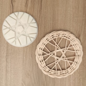Rattan Design Pattern, Rattan Pattern Guide, Plastic Mold for Basket Weaving - No.6