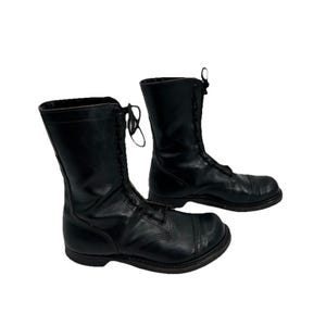Vintage Panco Combat Jump Boots Mens 8.5 Black Military Army 11”