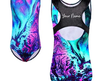 Gymnastics Customizable Leotard - Girl perfect gift for Birthday / Christmas