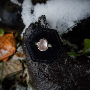 Rose Quartz, sterling silver Ring US Size 7.5 image 5