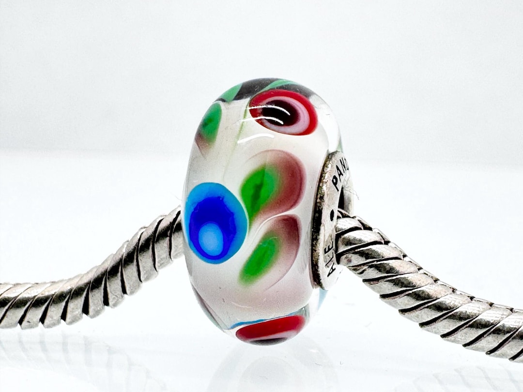 Authentic Pandora Folklore Murano Glass Charm 791614, Retired 925 ...