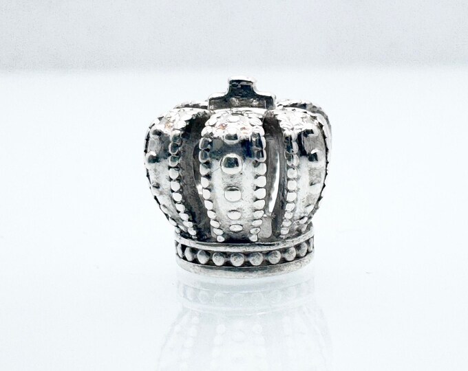 Authentic Pandora Royal Crown Charm 790930, Sterling Silver Pre-owned ...