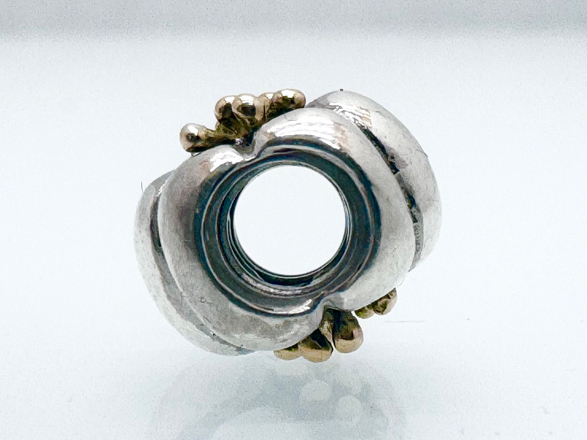 アクセサリー Pandora Diamond 14k Charm Authentic Pandora Sterling/14K/Diamond HARLEQUIN WEB Charm