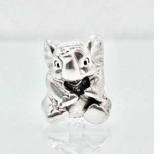 Authentic Pandora Lucky Elephant 791902 Charm, 925 Sterling Silver Pre-owned Retired Rare Pandora Bead Jewelry