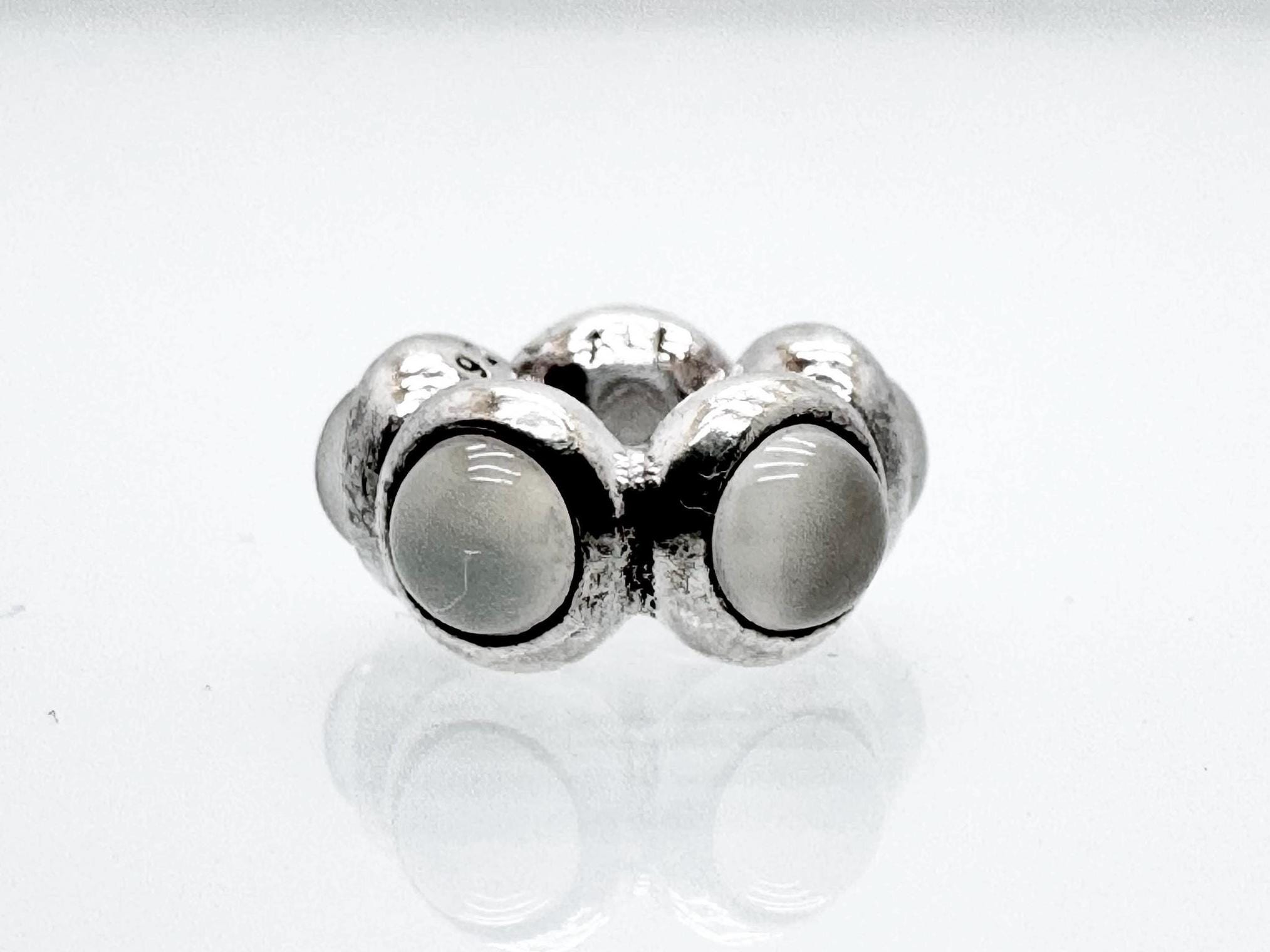 Authentic Pandora Moonstone Cabochon 790538MS Charm Sterling Silver Pre owned Retired Rare Bead Jewelry Etsy