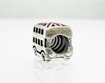 Authentic Pandora Double Decker Bus 791049ER Charm, UK London