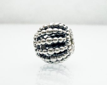 Charm Pandora auténtico con cuentas caladas 798679C00, plata de ley 925, usado, retirado, raro, para pulsera Pandora.