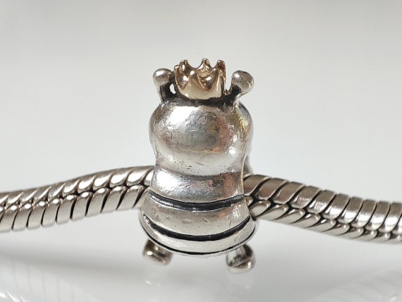 Autentica abeja reina Pandora con corona de oro 790227 joyeria de cuentas Pandora raras retiradas de plata de ley de 14 quilates y 925 Etsy Espana
