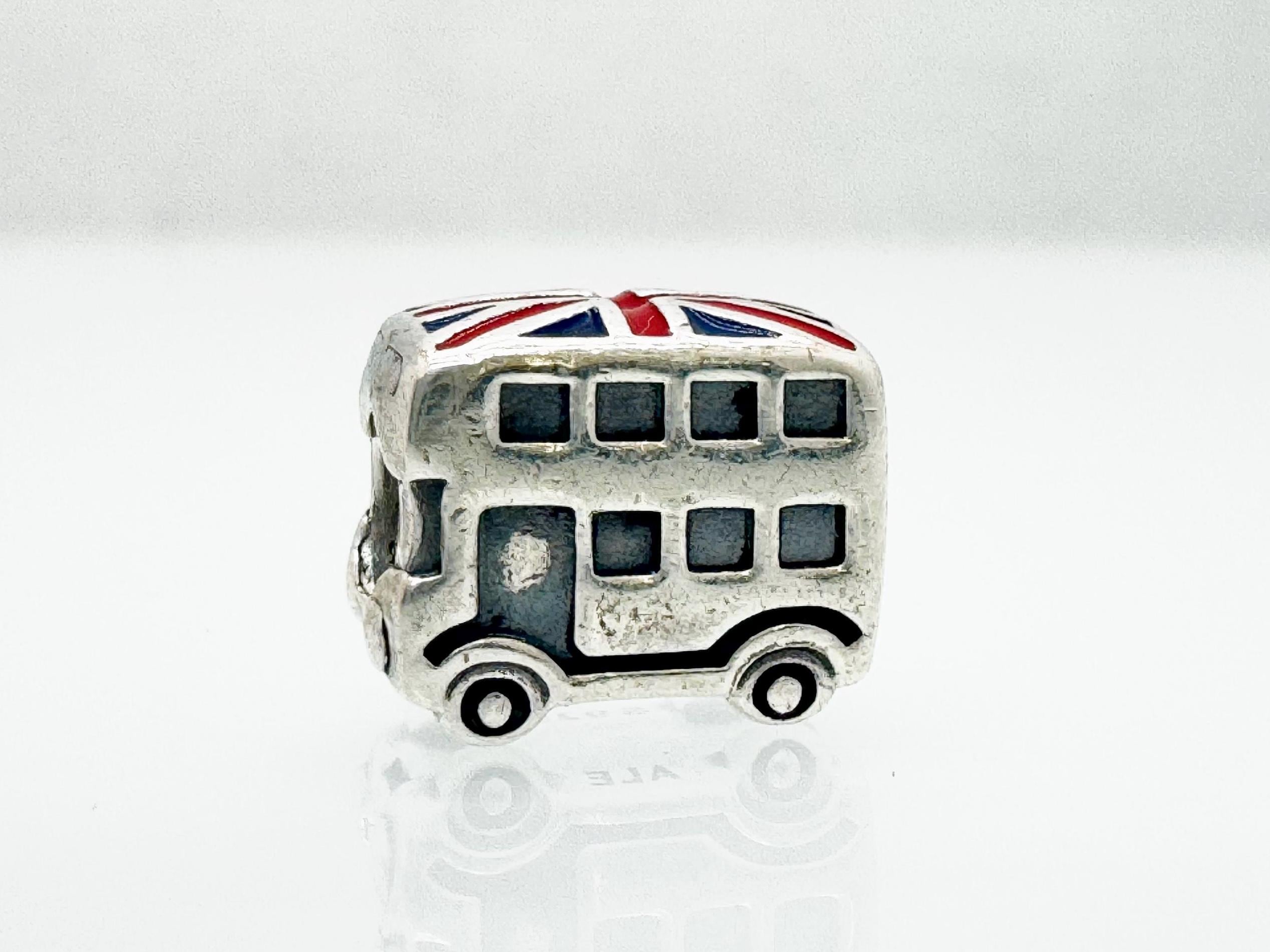 Authentic Pandora Double Decker Bus 791049ER Charm, UK London
