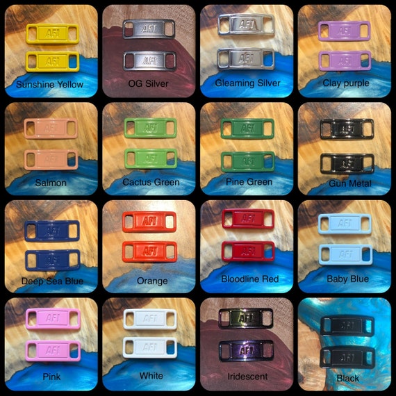 Custom AF1 Air Force One Metal Replacement Lace Lock Tag Charm