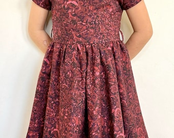 Robe fille en Liberty Fabrics