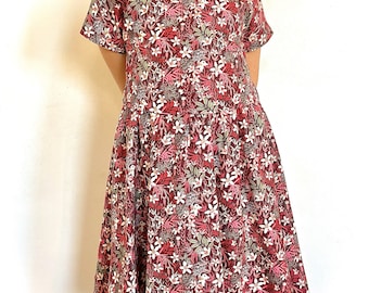 Robe fille en Liberty Fabrics laine et coton